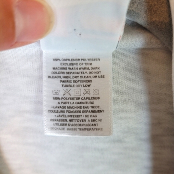 PATAGONIA CAPILENE BASE LAYER  LIGHT GRAY 3/4 ZIP PULLOVER, SZ MEDIUM - Picture 3 of 8